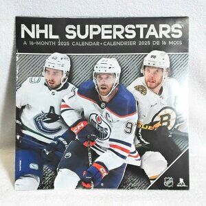 3/$25 2025 12" 16 Month NHL Superstars Calendar BNIP!!
